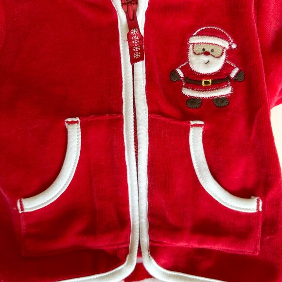 NWT Carter's Little Collection Holiday Santa 2 Piece Set Jacket Pants Red White - Picture 4 of 6